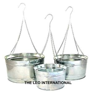 Pots en fer décoratifs légers et durables pour suspendre des fleurs à la maison, dans le jardin, style minimaliste - Product Image 5