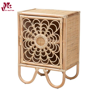 Natural Best Rattan Furniture for Kids Bedside Table Rattan Cabinet Rattan Wicker Boho <b>Shelf</b> for Wholesale - Product Image 1