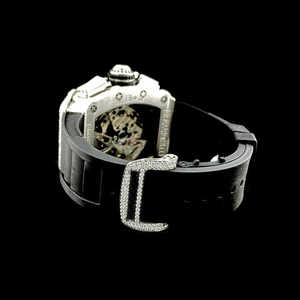 Lujo de la mejor calidad para reloj de movimiento de cuarzo con banda de acero inoxidable AP Zafiro VVS Claridad Moissanite Diamante Resistente al agua - Product Image 4