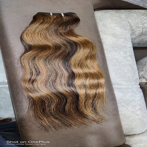 100% Extensiones y pelucas de cabello humano a granel con ondas naturales crudas sin procesar Color de cabello indio Color de cabello natural - Product Image 2