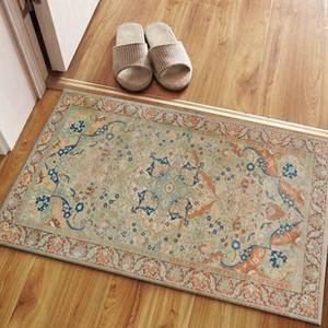 Printed <b>Rug</b>: Green <b>Rug</b>, Floral <b>Rugs</b>, Brown <b>Rug</b>, Luxury <b>Rugs</b>,<b>Chenille</b> <b>Rug</b> - Product Image 5