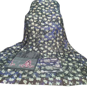 Tissu jacquard traditionnel somalien Fransawi Dirac de qualité supérieure, tendance, uni, motif floral, design exclusif, robe assortie Garbasaar - Product Image 1