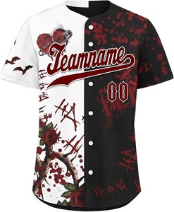 Maillots de baseball personnalisés en gros - Tissu en maille respirant léger avec design imprimé, couleurs et logos personnalisés - Product Image 6