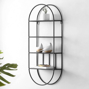 Estantes flotantes de hierro metálicos hechos a mano de buena calidad, estantes de pared rústicos montados en la pared para dormitorio, sala de estar y baño. - Product Image 1