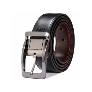 Venta directa de fábrica, cinturón de vestir de cuero para hombre hecho a medida, nuevo diseño, Material de piel de vaca con hebilla de acero, 3,5 cm de ancho personalizable - Product Image 3