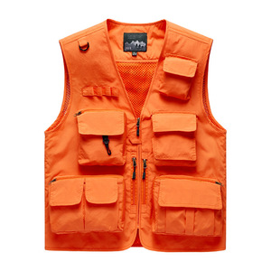 Chaleco Deportivo para Exteriores, Chaleco de Trabajo Multibolsillos para Fotografía, Talla Grande, Logotipo Personalizado - Product Image 1