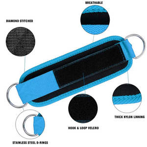 Prix de gros Harnais de cheville Harnais de cheville de qualité supérieure Haltérophilie Gym Fitness Gear Harnais de cheville Fabriqué au Pakistan - Product Image 4