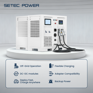 BESS mobile |   Système de stockage d'énergie <span class=keywords><strong>commercial</strong></span> de 30 kWh à 120 kWh |   Chargeur rapide DC haute puissance pour flotte de véhicules électriques et chantier de construction - Product Image 5