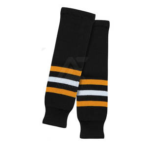 Calcetines de Hockey sobre Hielo Duraderos, Ligeros y de Secado Rápido, Tejido Elástico, Costuras Reforzadas, Diseño Personalizable con Logotipo, 100% Poliéster - Product Image 3