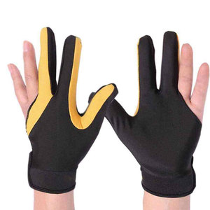 Guantes de Snooker de Nailon OEM para Juego de Precisión, 3 Dedos, Accesorios de Billar, Guantes de Snooker de Nailon Duraderos Antifricción - Product Image 1