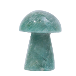 Cristal champignon amazonite outil Massage du corps guérison grattage outil de Massage cristaux pour le visage champignon de pierres précieuses en gros - Product Image 6