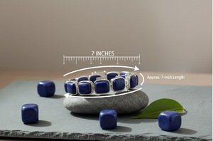 Bracelet de canalisation Cabochon en Lapis Lazuli en argent sterling pour la revente fournisseur en gros - Product Image 2