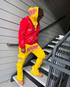 Conjunto Deportivo de Felpa con Logotipo Personalizado OEM, Ropa Deportiva Urbana, Conjunto de Pantalones y Sudadera con Capucha para Hombre - Product Image 1