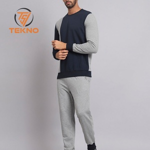 ชุดเสื้อสเวตเตอร์ & กางเกงสำหรับผู้ชายผ้าคอตตอนซักด้วยกรดโดนแดดซีดจางทำจากผ้าฝ้าย100% รุ่นเฮฟวีเวตออกแบบได้ตามต้องการ - Product Image 3