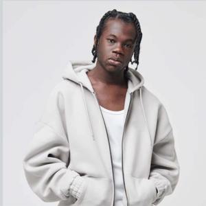 Lettre personnalisée bouffante imprimé coupe ample fermeture éclair US sweats à capuche 500GSM français coton éponge confortable polaire à la mode fermeture éclair à capuche - Product Image 4