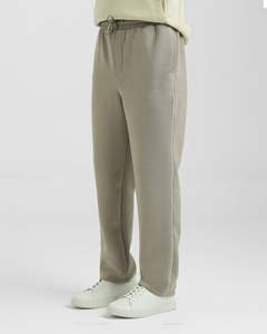 ราคาขายส่ง รับผลิตตามแบบ OEM กางเกงวอร์มออกกำลังกายฤดูหนาวสีเบจ ดีไซน์ใหม่ เนื้อผ้านุ่ม สวมใส่สบาย ทรงหลวม - Product Image 4