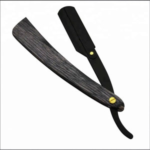 Classique Droit En Acier Bord Barbier Rasoirs Pliant Rasage Couteau Pakka Manche En Bois Unique En Acier Inoxydable Manuel Sécurité Visage Corps - Product Image 1