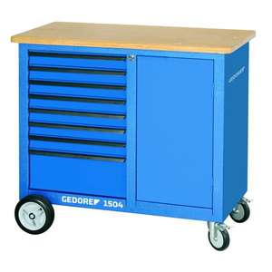 Banco de Trabajo Móvil Gedore con 8 Cajones, Gabinete de Herramientas Premium para una Organización Práctica en Movimiento - Product Image 1