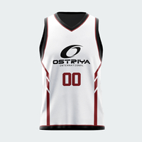 Camiseta de Baloncesto sin Mangas con Cuello en V, 100% Poliéster, Transpirable, Personalizable con Nombre de Equipo, Unisex, Ligera