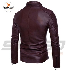 Chaqueta de Motocicleta de Cuero Genuino Personalizada para Hombre, Abrigo de Invierno de Diseñador Negro de Alta Calidad para Hombre - Product Image 6