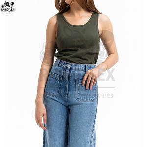 Femmes Fitness Design Personnalisé Couleur Solide Séchage Rapide Respirant Plus Size Muscle Activewear Sans Couture Femmes Débardeurs à Vendre - Product Image 3