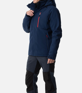 Veste Softshell à Capuche avec Fermeture Éclair et Col Montant Premium pour Hommes Vente en Gros Tissu Doux Imperméable et Coupe-Vent Veste Chaude pour Hommes - Product Image 3