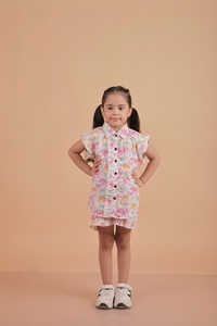 Conjuntos de ropa de dos piezas estilo veraniego al por mayor para niñas de 1 a 12 años - Product Image 3