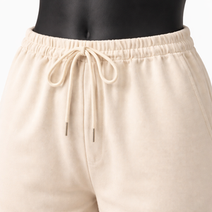 Pantalones Deportivos Anchos Personalizados para Mujer, Cintura Elástica con Cordón, Corte Recto, Pantalones de Descanso con Flores Bordadas, Venta al Por Mayor OEM - Product Image 5