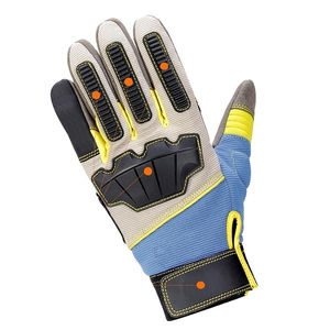 Heavy Duty Cut Resistant Leather Safety Gloves <b>for</b> Outdoor Fishing Sports Anti-Vibration & Impact Resistant Kongo Gloves - Product Image 4