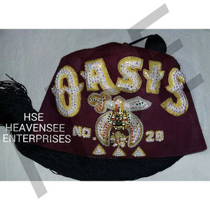 MASONIC REGALIA PERSONNALISER SHRINER FEZ [QASIS] - Product Image 1