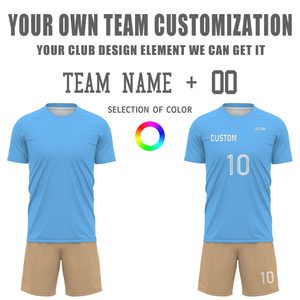 Conjunto de Camiseta y Pantalones Cortos de Fútbol Unisex, Estampado, Verano, 100% Poliéster, Secado Rápido, Personalizable, Venta al Por Mayor - Product Image 5