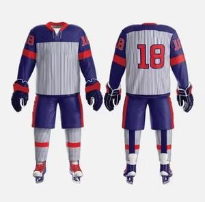 เครื่องแบบฮ็อกกี้น้ำแข็งระบายอากาศสำหรับผู้ใหญ่เครื่องแบบฮ็อกกี้น้ำแข็งขนาดกำหนดได้ตามต้องการดีไซน์ล่าสุด - Product Image 1