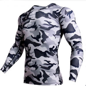 Rashguard MMA personnalisé en gros avec logo, impression par sublimation 2026, rashguard BJJ à manches longues, chemise de compression - Product Image 3