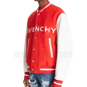 แจ็คเก็ตเบสบอลแบบมีแขนไหมพรมปักลายเชนิลล์  แบบยูนิเซ็กส์ สไตล์ไฮสตรีท กันน้ำ กันลม สำหรับฤดูหนาว - Product Image 4