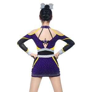 ชุดยูนิฟอร์มเชียร์ลีดเดอร์ทันสมัย สวยงาม โดดเด่น ทนทาน ยืดหยุ่น สวมใส่สบาย ผลิตจากผ้าพรีเมียม ประดับด้วยคริสตัลวิบวับ ดีไซน์มีเอกลักษณ์เฉพาะตัว - Product Image 6