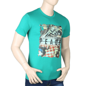 Camiseta estampada para hombre - Verde claro - Product Image 1