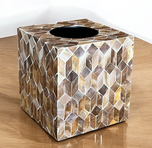 Soporte de pañuelos para fregona con purpurina Caja de pañuelos de fregona de madera sofisticada para restaurante de cocina casera de Tayyab Handicraft - Product Image 1