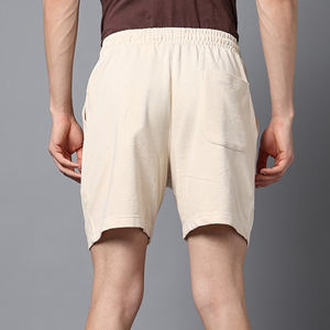 Shorts d'été pour hommes en jersey 100 % coton, taille mi-haute, 2 coutures, 3 poches, couleur unie, impression 3D personnalisée, respirant - Product Image 2