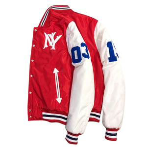 Lavable en machine avec manches blanches Nouveauté Custom Made High Quality School Wear College Baseball Varsity Jackets - Product Image 3