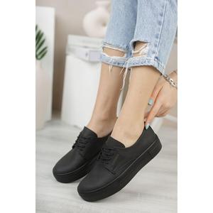 Chaussures de Marche Fitness Adulte Femme Faux cuir Talons plats/bas Noir - Product Image 3