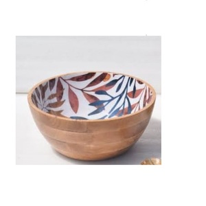 Tazón de Cocina Grande para Marketing, Tazón de Madera Redondeado con Impresión de Adhesivo, Tazón para Servir Ensaladas, Vajilla, Tazones para Sopa - Product Image 2