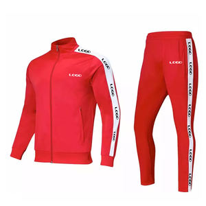 Chándal de chaqueta con cremallera para hombre, ropa de gimnasio, ropa deportiva, chándal con logotipo personalizado, ropa de entrenamiento para correr, chándales estampados para hombre - Product Image 1
