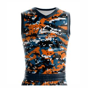 Vêtements de basket-ball respirants personnalisés OEM Ensemble de basket-ball de conception personnalisée Uniforme de basket-ball athlétique par sublimation - Product Image 4