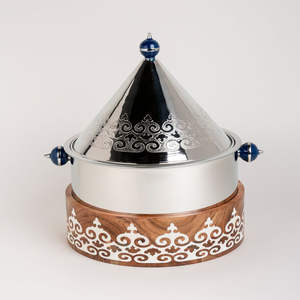 Casserole ronde Hotpot de grande capacité Chauffe-plats de table pour la maison et le mariage Hotpot de service alimentaire. - Product Image 6