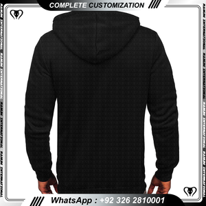 Meilleur prix Sweats à capuche de haute qualité pour hommes Zipper-Up Oversized Plain Dye Impression numérique Plus Size Puff Technique - Product Image 2