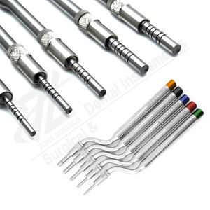 Osteotome manuel en acier inoxydable CE pour implants dentaires, instrument incurvé à pointe concave extrudeuse courbée pour extraction dentaire, pour lifting sinusal 3mm - Product Image 1