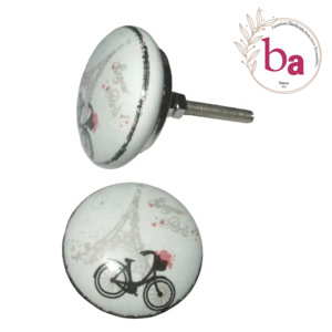 ลูกบิดเซรามิกที่สวยงามทันสมัยและดึงสำหรับตู้ลิ้นชักสำหรับตู้เสื้อผ้าตู้เสื้อผ้าตู้เสื้อผ้าห้องนอนห้องน้ำห้องนั่งเล่น - Product Image 1