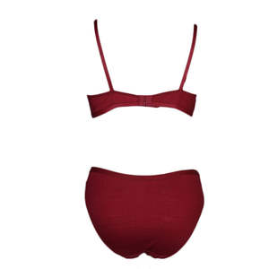 Ensemble soutien-gorge et culotte pour femme - Bordeaux - Product Image 2