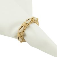 Rond de serviette en rotin fait à la main élégant parfait pour les garden parties extérieures et le décor décontracté de table à manger de style Boho