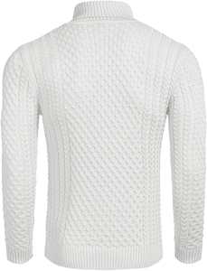 Pull à col roulé pour hommes Pull en tricot doux et chaud Léger À la mode Élégant Chandails pour hommes à la mode - Product Image 6
